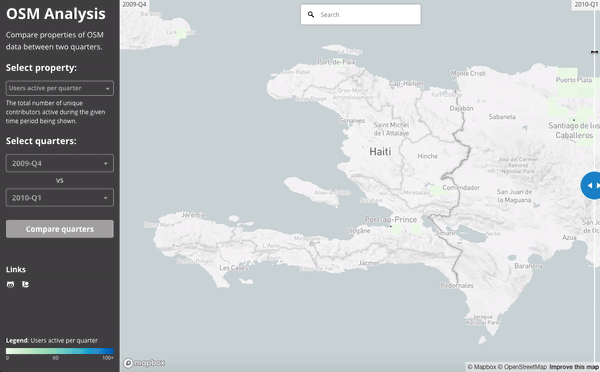 Users active during the Haiti Earthquake
